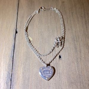 Tiffany & Co. love heart tag key bracelet